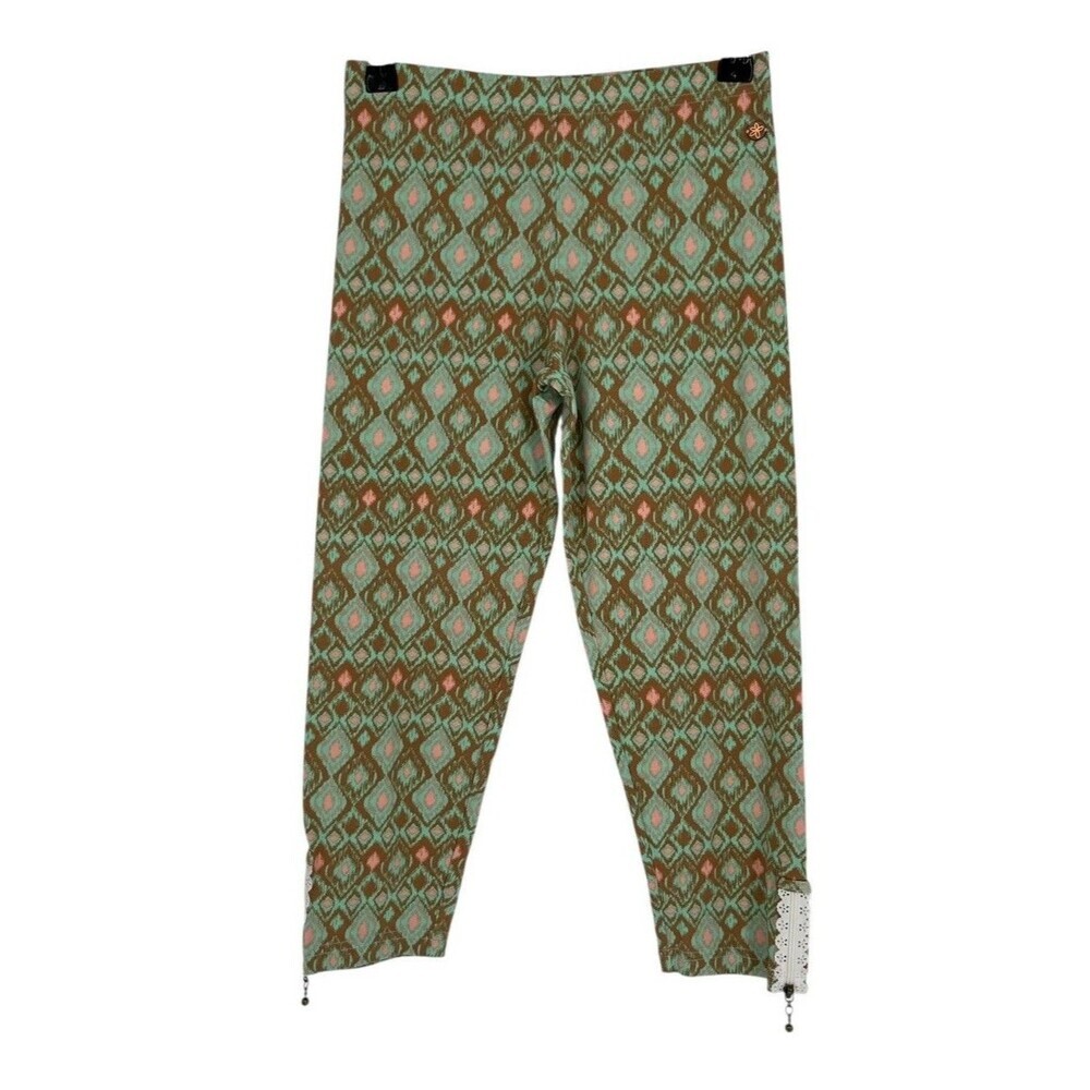 435 by Matilda Jane Leggings Girls Size 10 Boho Ikat Geometric Lace Zipper